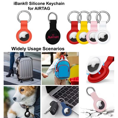 iBank ® AirTag-Compatible Silicone Keychain