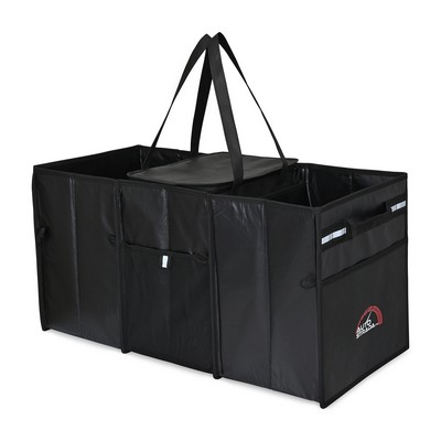 Structure Laminated Recycled Non-Woven Cargo Box with Cooler - Black