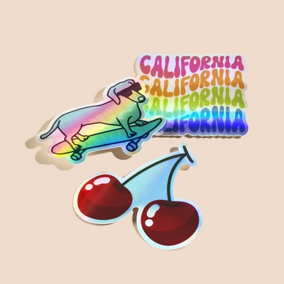 3"x3" Custom Holographic Stickers (High Quantity)