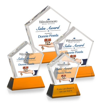 Genosee VividPrint™ Award on Base - Amber