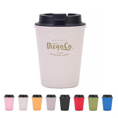12 Oz. Wheat Straw Travel Coffee Cup
