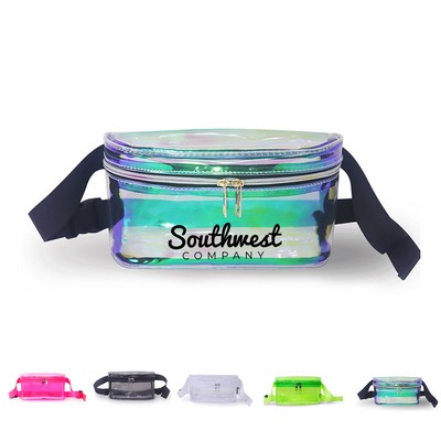 Clear PVC Fanny Pack with Adjustable Belt