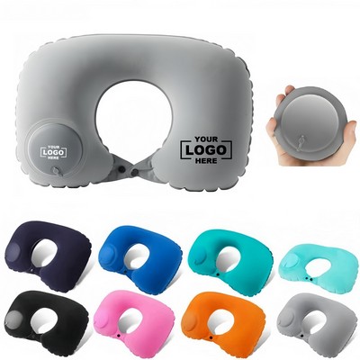 PVC Inflatable Neck Travel Pillow