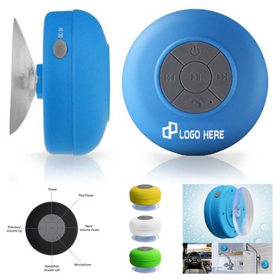 Portable Mini Wireless Speakers W/ Suction Cup