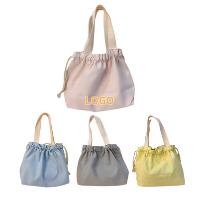 Drawstring Handbag Canvas Bag Lunch Box Bag