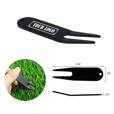 Black Golf Divot Repair Tool