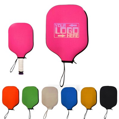 Full Color Imprint Neoprene Pickleball Paddle Protection Sleeve Cover