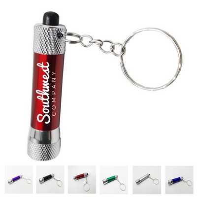 Super Bright Mini Flashlight with 5 LED and Swivel Split Key Ring