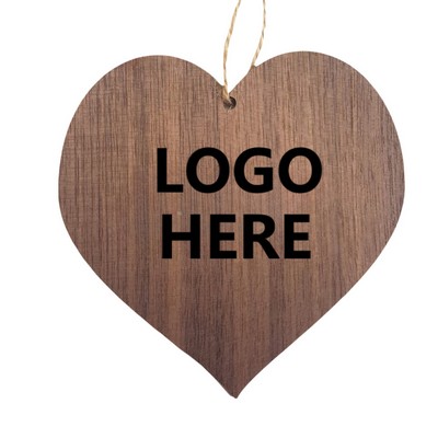 Walnut Heart-shaped Ornament