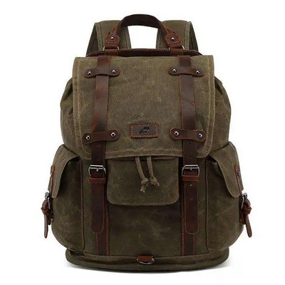 Caldecote Wax canvas backpack