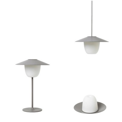 Blomus Ani Lamp 3 In 1 Rechargeable Led - Taupe Gray