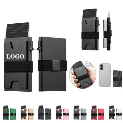 Ultra-Sleek 12-Card Pop-Up Minimalist Holder