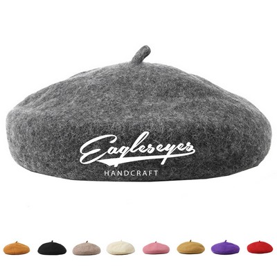 Warm Wool Beret Hat
