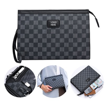 Designer Wristlet Clutch Purse For Men Womens Large Capacity Business