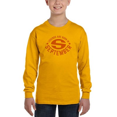 Gildan Long Sleeve Youth T-Shirt Heavy Cotton
