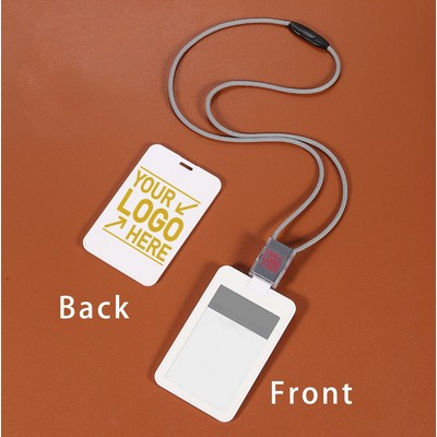 Sliding Cover Retractable Badge Holder