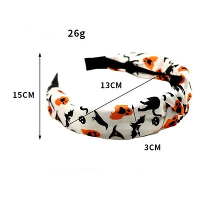 Halloween Pumpkin Knotted Headband