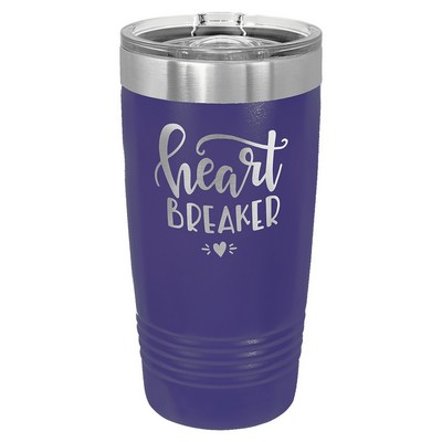 Polar Camel 20 oz. Purple Ringneck Tumbler with Slider Lid
