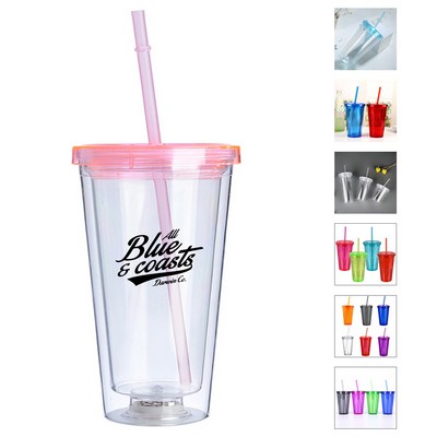 16oz Translucent Double Walled Tumbler