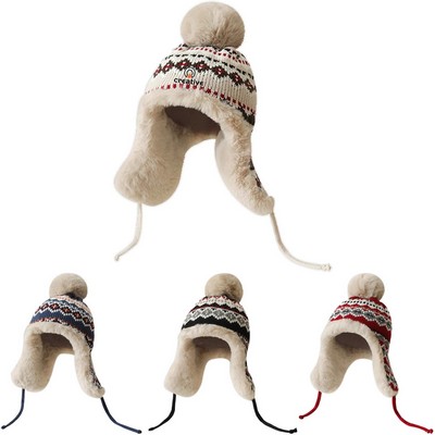 Knitted Earflap Hat
