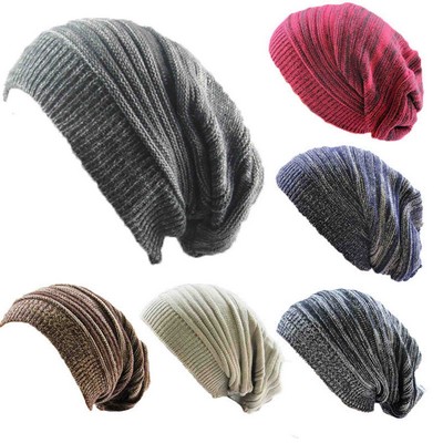 Warm Winter Beanie Knit Cuffed Plain Hat Skull Cap For Men Women