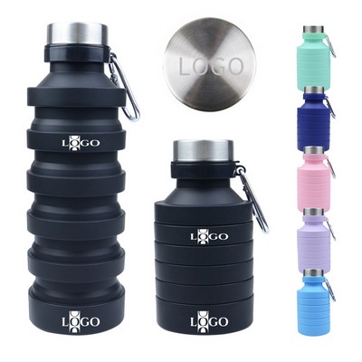 27Oz Large-Capacity Silicone Collapsible Water Bottle