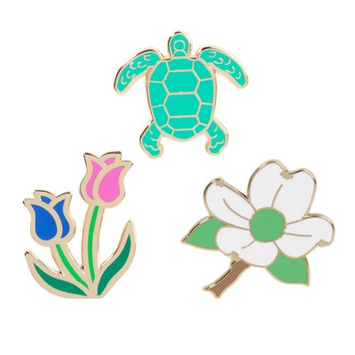 1" Hard Enamel Direct Lapel Pin