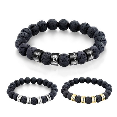 Volcanic Stone Bead Bracelet