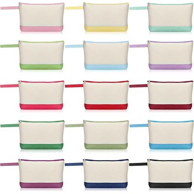 10 ounce Canvas Makeup Bags