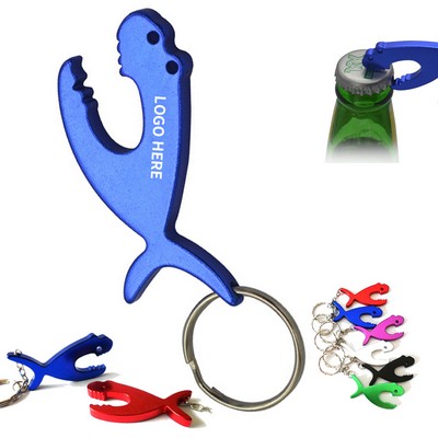 Intrepid Aquatic Bottle Opener Keyring