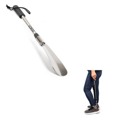 Foldable and Retractable Spring-Loaded Shoe Horn