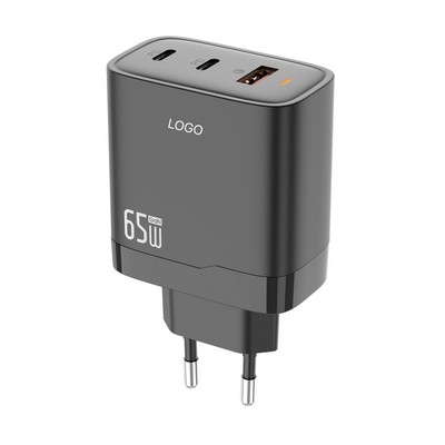 65W Fast Wall Charger Ultra-Compact Power Adapter High-Speed USB-C Laptop & Smartphone