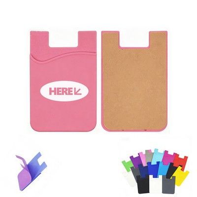 Silicone Phone Card Holder Sticker