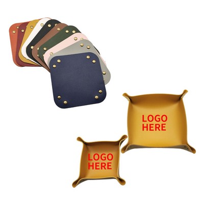 Foldable PU Leather Tray