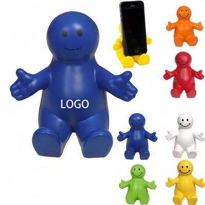 PU Squeezable Smile Phone Holder
