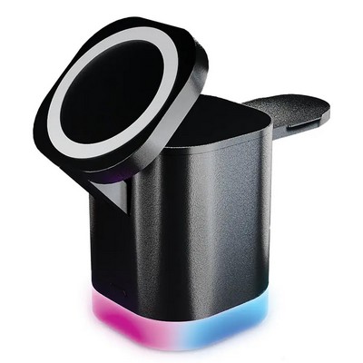 Chargeworx Magsafe 4-In-1 Wireless Charging Stand with RGB light