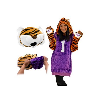 Louisiana State University (LSU) Mike the Tiger Snugible | Blanket Hoodie & Pillow