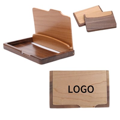 Solid Wood Business Card Holder
