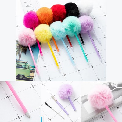Macaron Color Delight Pompom Ballpoint Pen