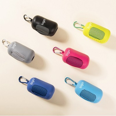 Quick Dry Microfiber Ice Cooling Towel W/Silicone Carrying Case