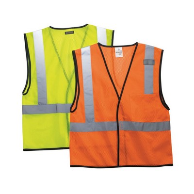 Kishigo Unisex Economy Single Pocket Hook-and-Loop Mesh Vest - 1193-1194