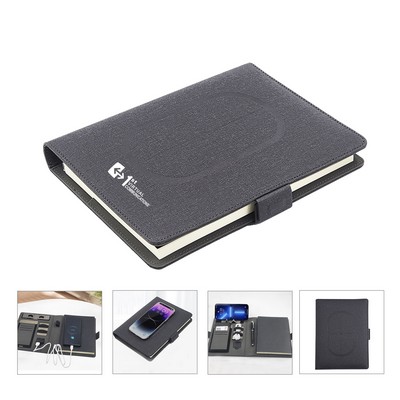 A5 Wireless Charging Organizer Portfolio Notebook