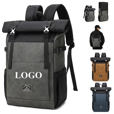 Rolltop Backpack Expandable Travel Laptop