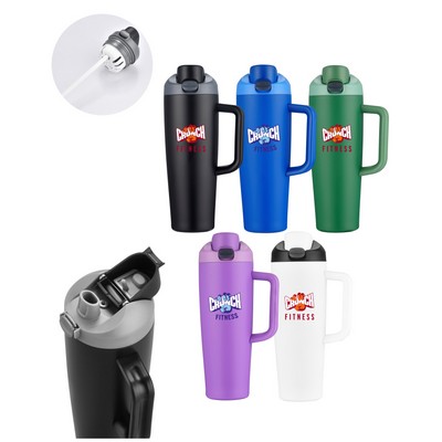 Union Printed - 21oz Vacuum Bottle Mug w/ Infuser Insert - Full color Print