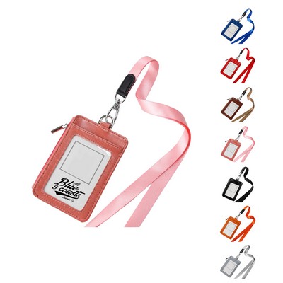 Portable Leather Badge Holder