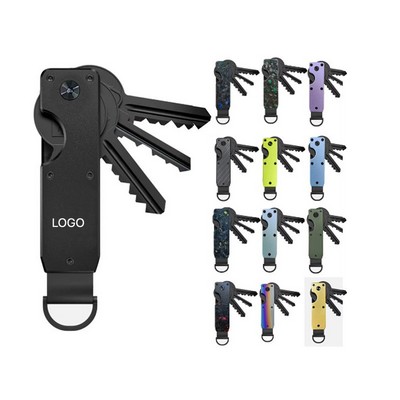 Minimalist Aero-Alloy Key Organizer Professional "Anti-Jingle" Key Holder High-Aesthetic