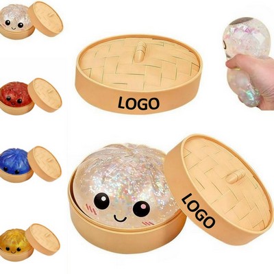 Cute Steamed Bun Stress Squeeze Toy