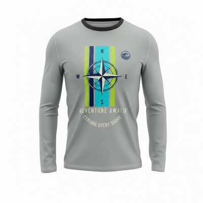 Long Sleeve Brushed Milk Silk Sublimated T Shirt Unisex