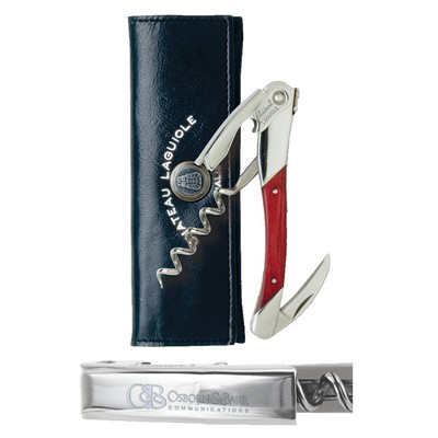 Chateau Laguiole® Waiter's Corkscrew w/Red Stamina Wood Handle