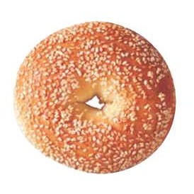 Sesame Bagel Promotional Magnet w/ Strip Magnet (2 Square Inch)